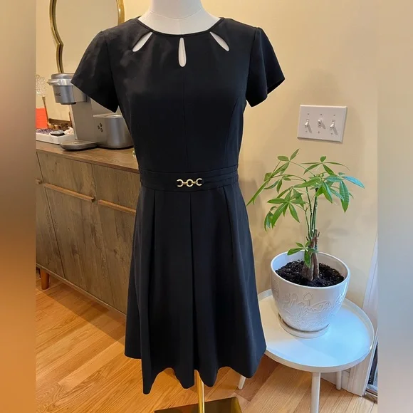 Ellen Tracy | Dresses | Ellen Tracy Fit Flare Black Dress Size 2 | Poshmark